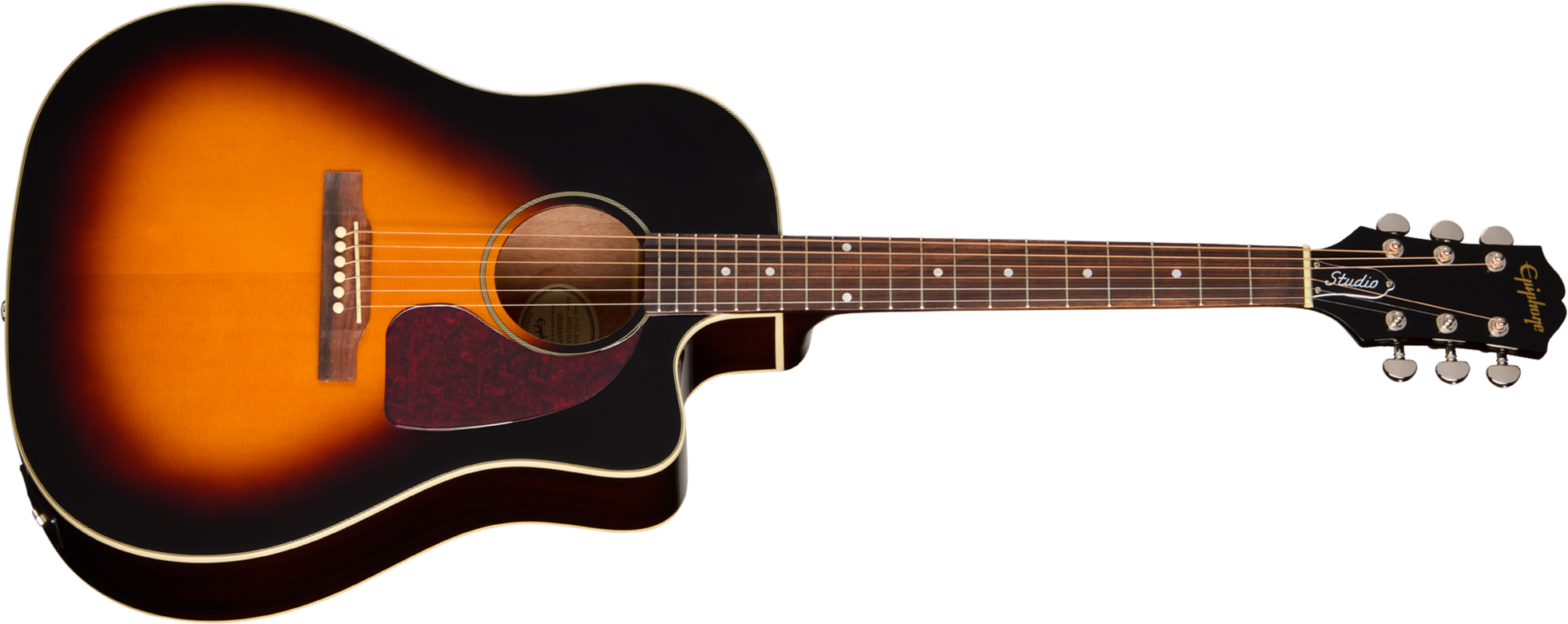 Epiphone J45 Studio Ec Ibg Dreadnought Cw Epicea Acajou Rw - Vintage Sunburst - Guitare Folk - Main picture