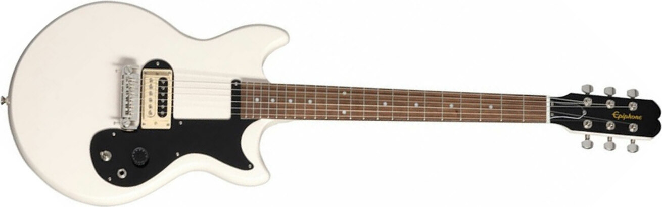 Epiphone Joan Jett Olympic Special Signature 2h Ht Au - Aged Classic White - Guitare Électrique Single Cut - Main picture
