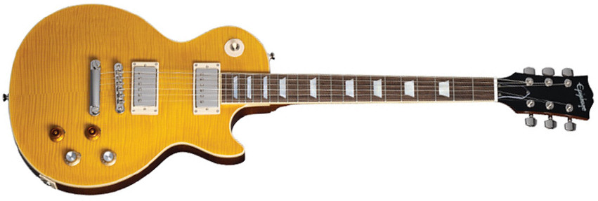 Epiphone Kirk Hammett Les Paul Standard 1959 Greeny Signature 2h Ht Rw - Greeny Burst - Guitare Électrique Single Cut - Main picture