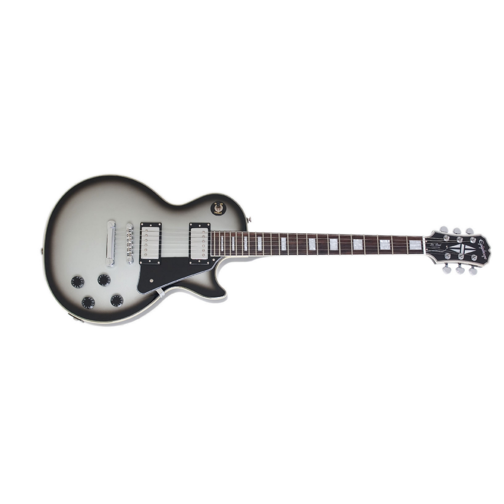 Epiphone Les Paul Custom Pro Ltd 2012 Ch Silverburst - Guitare Électrique Single Cut - Main picture