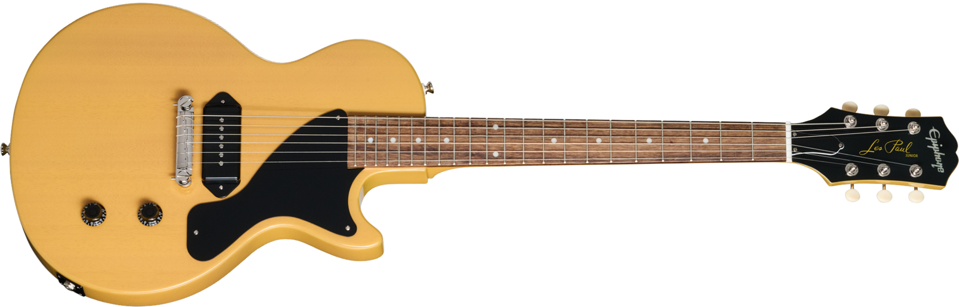 Epiphone Les Paul Junior Ibg 1s P90 Ht Rw - Tv Yellow - Guitare Électrique Single Cut - Main picture