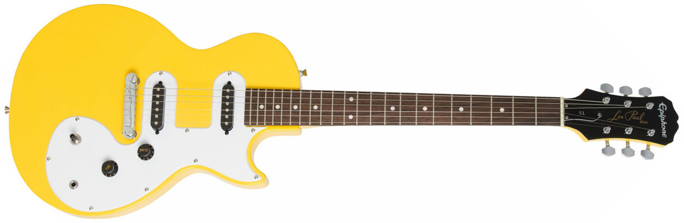 Epiphone Les Paul Melody Maker E1 2s Ht - Sunset Yellow - Guitare Électrique Single Cut - Main picture