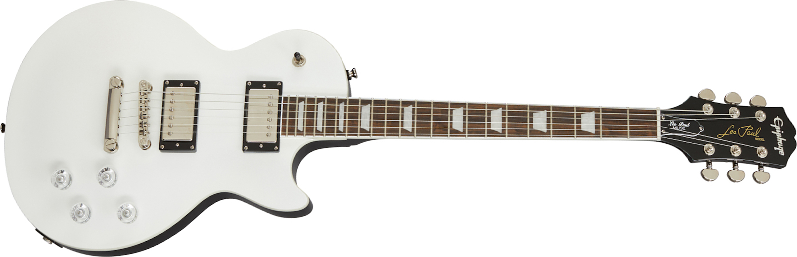 Epiphone Les Paul Muse Modern 2h Ht Lau - Pearl White Metallic - Guitare Électrique Single Cut - Main picture