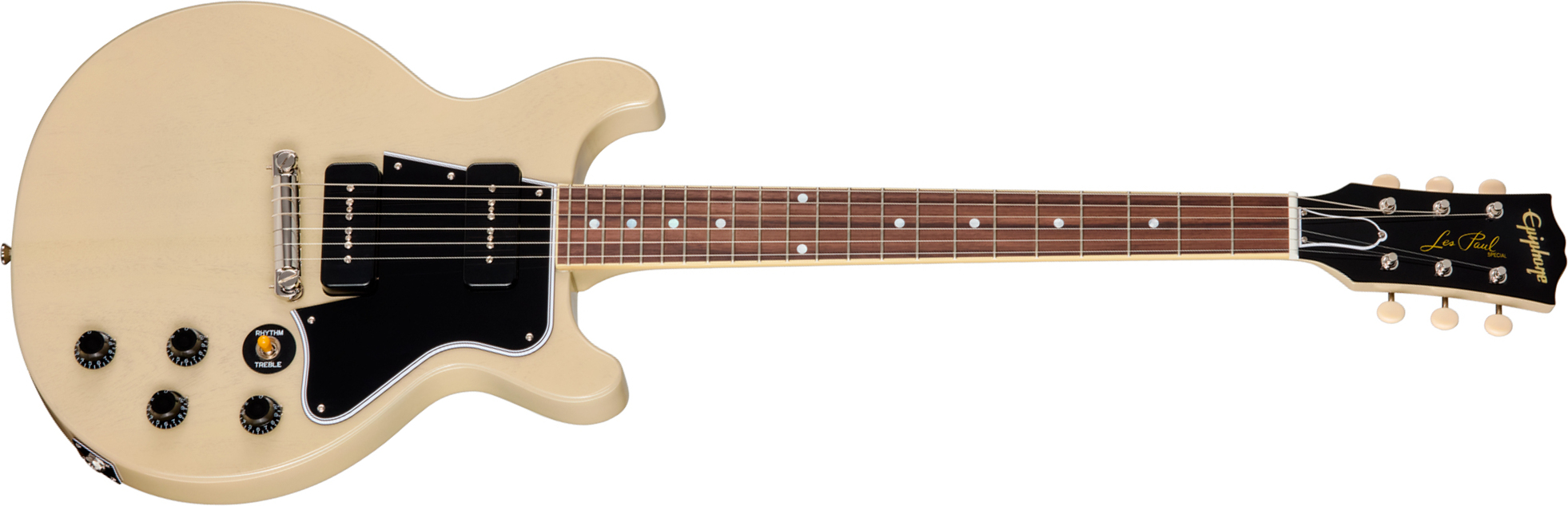 Epiphone Les Paul Special 1960 Dc Reissue Ibc 2s P90 Gibson Ht Rw - Tv White - Guitare Électrique Double Cut - Main picture