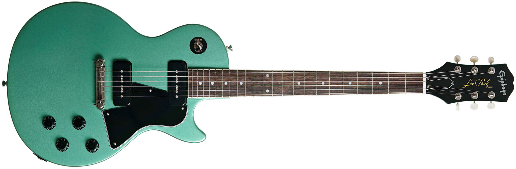 Epiphone Les Paul Special 2p90 Ht Lau - Inverness Green - Guitare Électrique Double Cut - Main picture