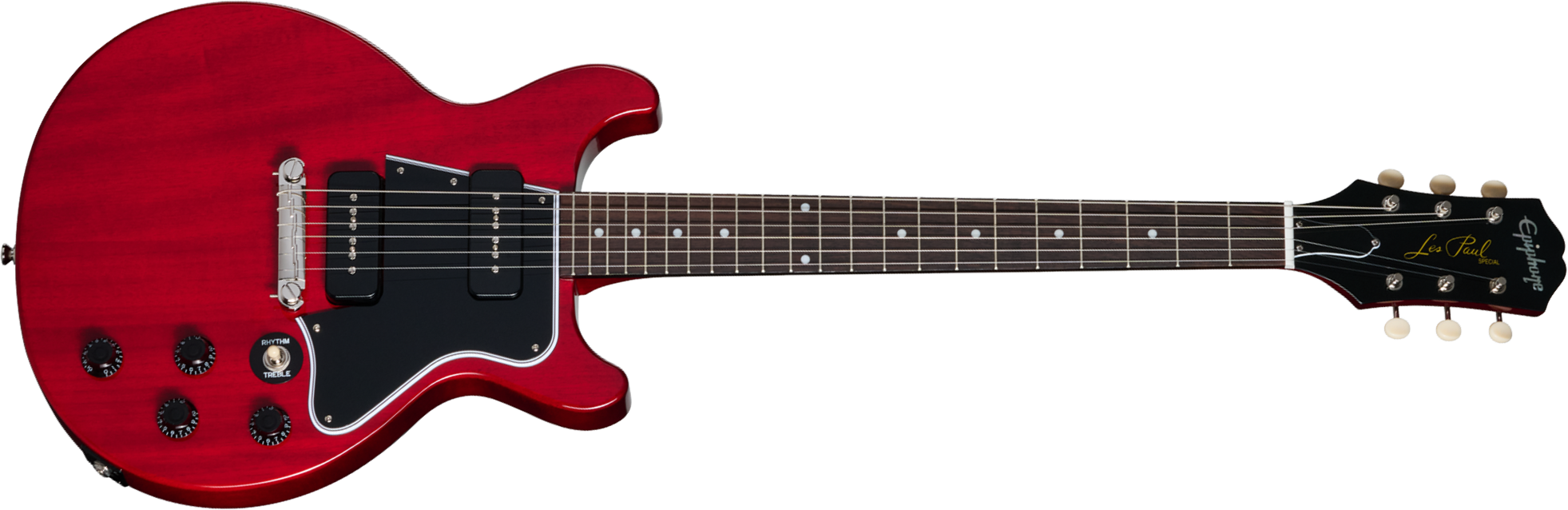 Epiphone Les Paul Special Double Cut Dc Ibg 2s P90 Ht Rw - Cherry Red - Guitare Électrique Double Cut - Main picture