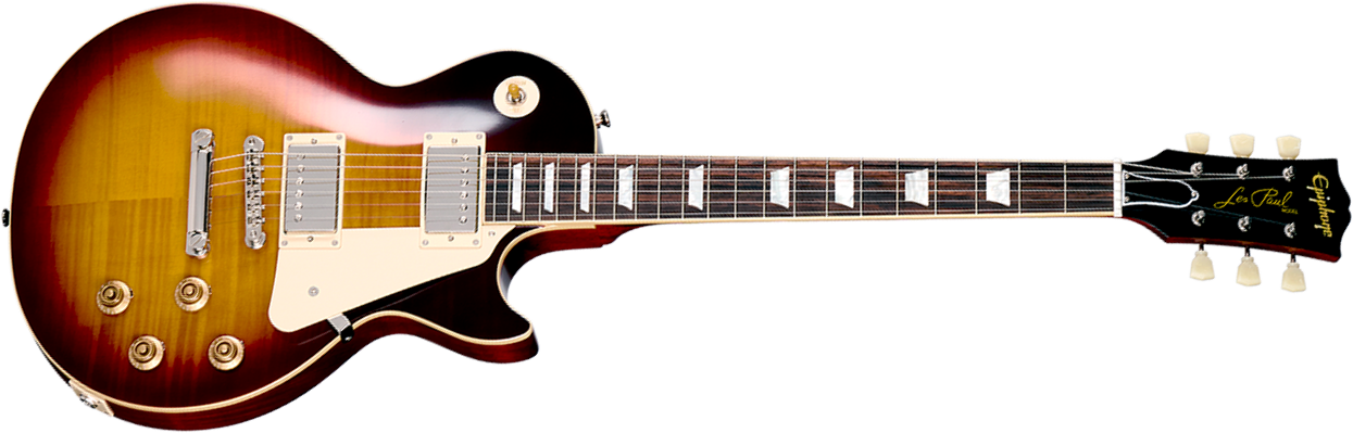 Epiphone Les Paul Standard 1959 Reissue Igc 2h Gibson Ht Rw - Dark Burst - Guitare Électrique Single Cut - Main picture