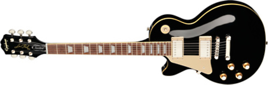 Epiphone Les Paul Standard 60s Lh Gaucher 2h Ht Rw - Ebony - Guitare Électrique Gaucher - Main picture