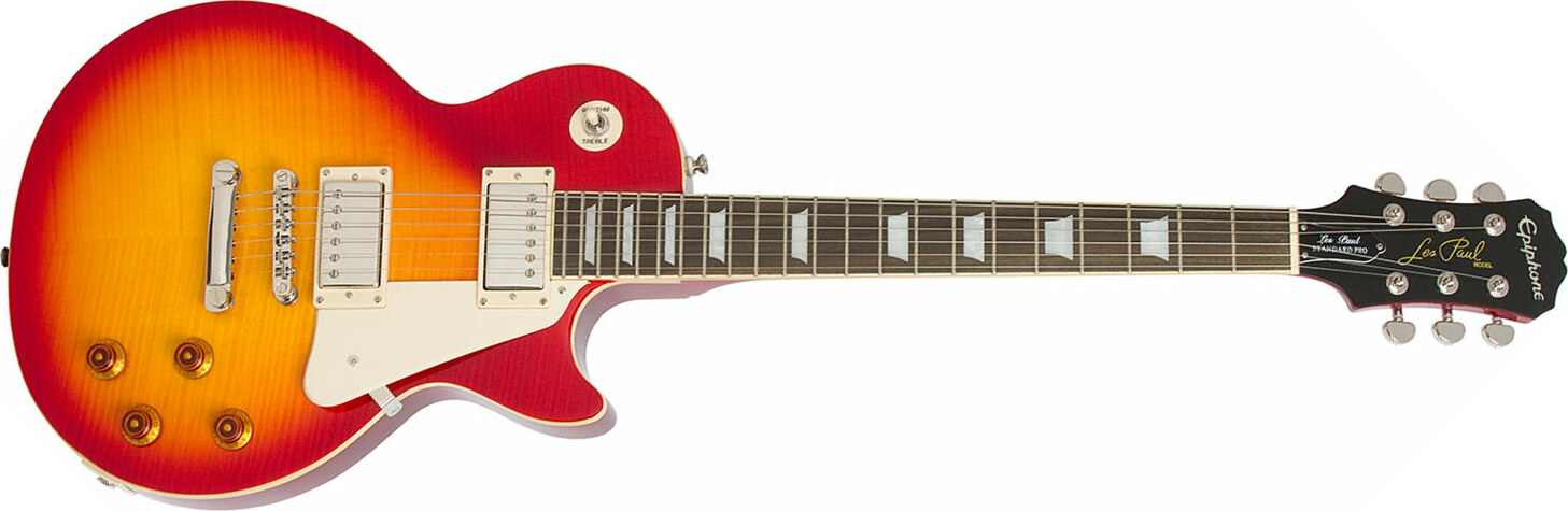 Epiphone Les Paul Standard Plus Top Pro Ch - Heritage Cherry Sunburst - Guitare Électrique Single Cut - Main picture