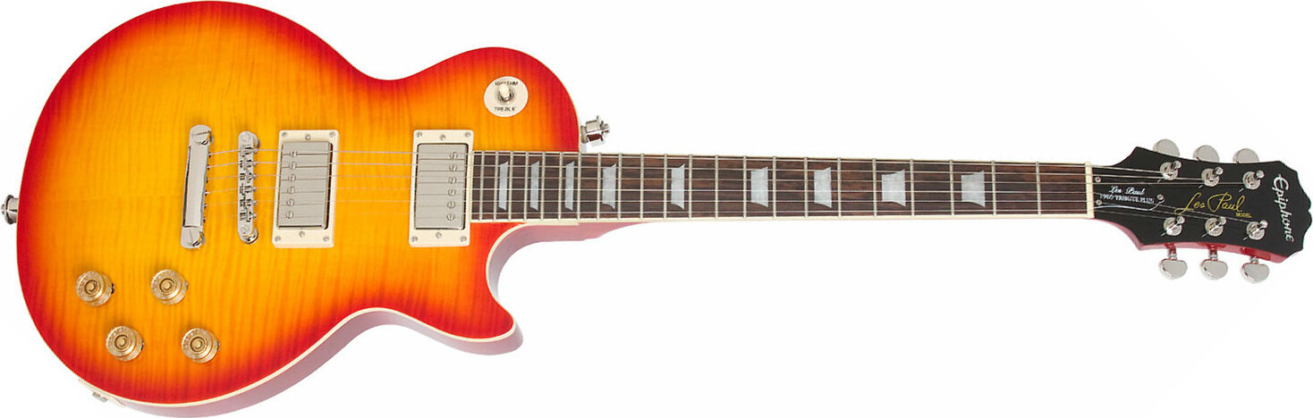 Epiphone Les Paul Tribute Plus Outfit Ch - Faded Cherry - Guitare Électrique Single Cut - Main picture