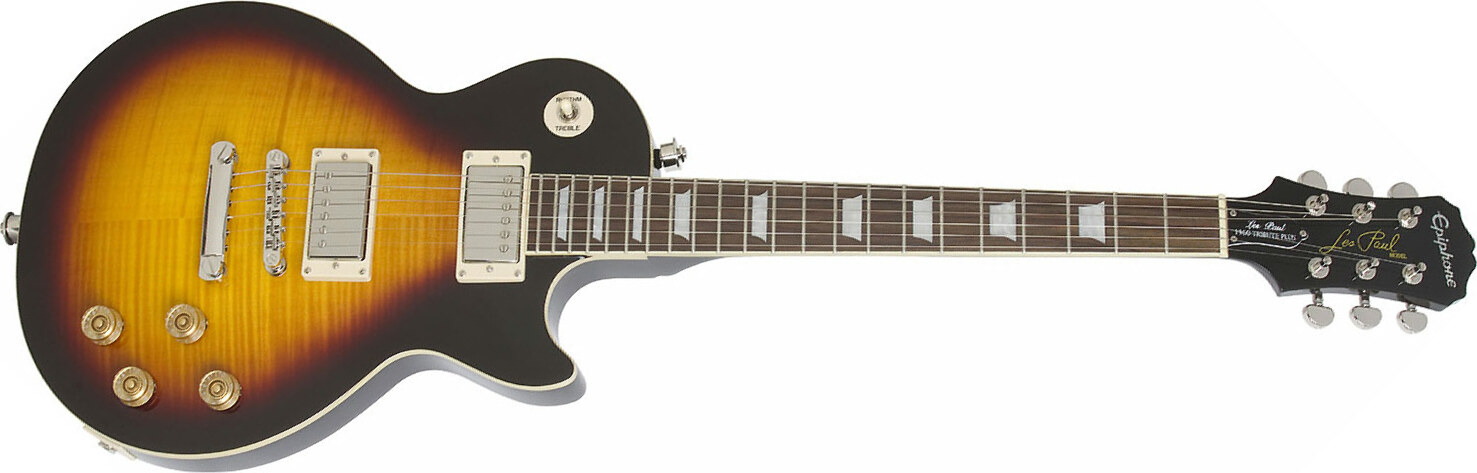 Epiphone Les Paul Tribute Plus Outfit Ch - Vintage Sunburst - Guitare Électrique Single Cut - Main picture