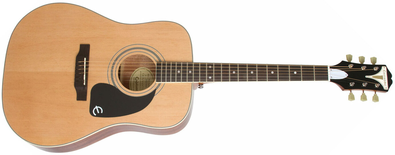 Epiphone Pro-1 Plus Acoustic Dreadnought Epicea Acajou - Natural - Guitare Acoustique - Main picture