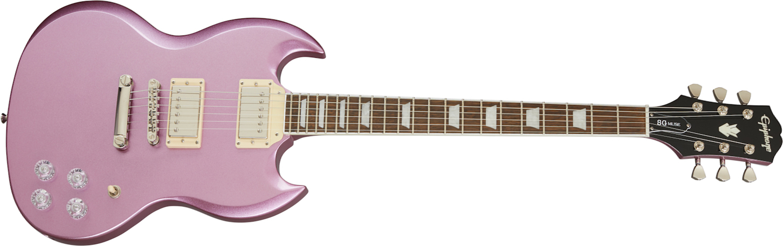 Epiphone Sg Muse Modern 2h Ht Lau - Purple Passion Metallic - Guitare Électrique RÉtro Rock - Main picture