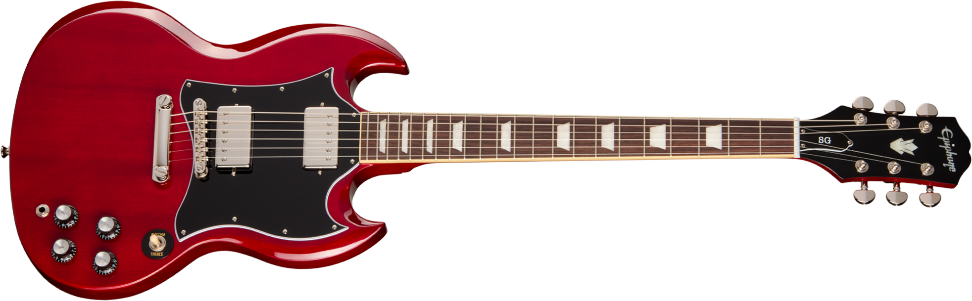 Epiphone Sg Standard Ibg 2h Ht Rw - Cherry - Guitare Électrique Double Cut - Main picture