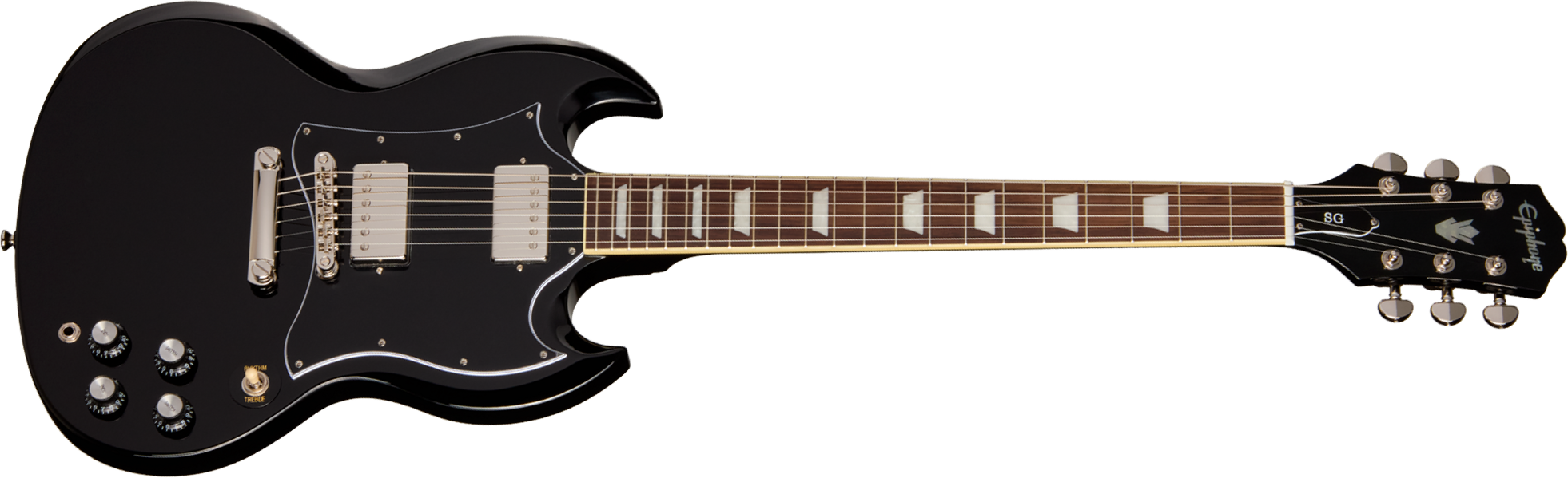 Epiphone Sg Standard Ibg 2h Ht Rw - Ebony - Guitare Électrique Double Cut - Main picture