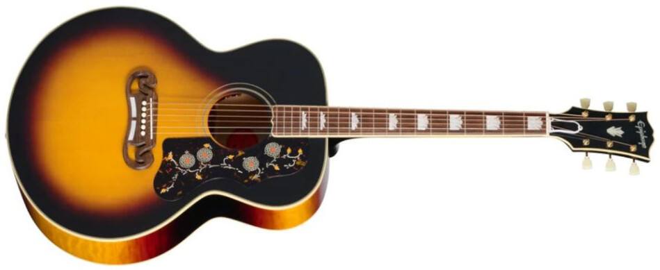 Epiphone Sj200 1957 Reissue Ins.by.g.c. Jumbo Epicea Erable Rw - Antique Vintage Sunburst - Guitare Folk - Main picture