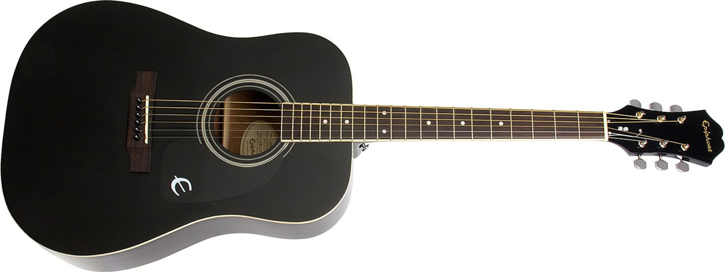 Epiphone Songmaker Dr-100 Dreadnought Epicea Acajou - Ebony - Guitare Acoustique - Main picture