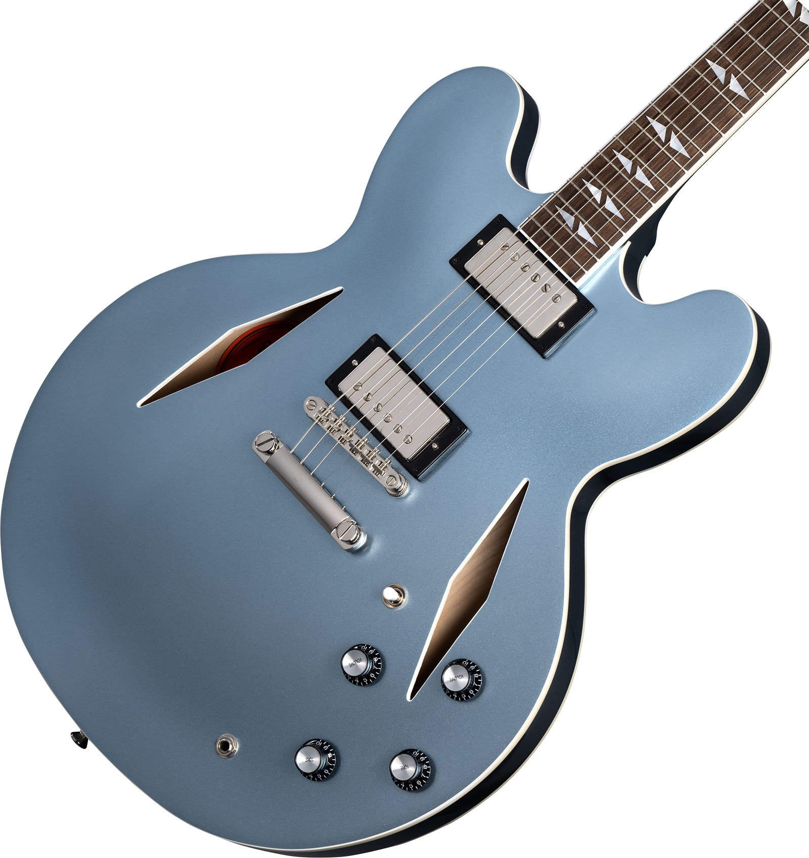 Epiphone Dave Grohl Dg-335 Signature 2h Ht Lau - Pelham Blue - Guitare Électrique 1/2 Caisse - Variation 3