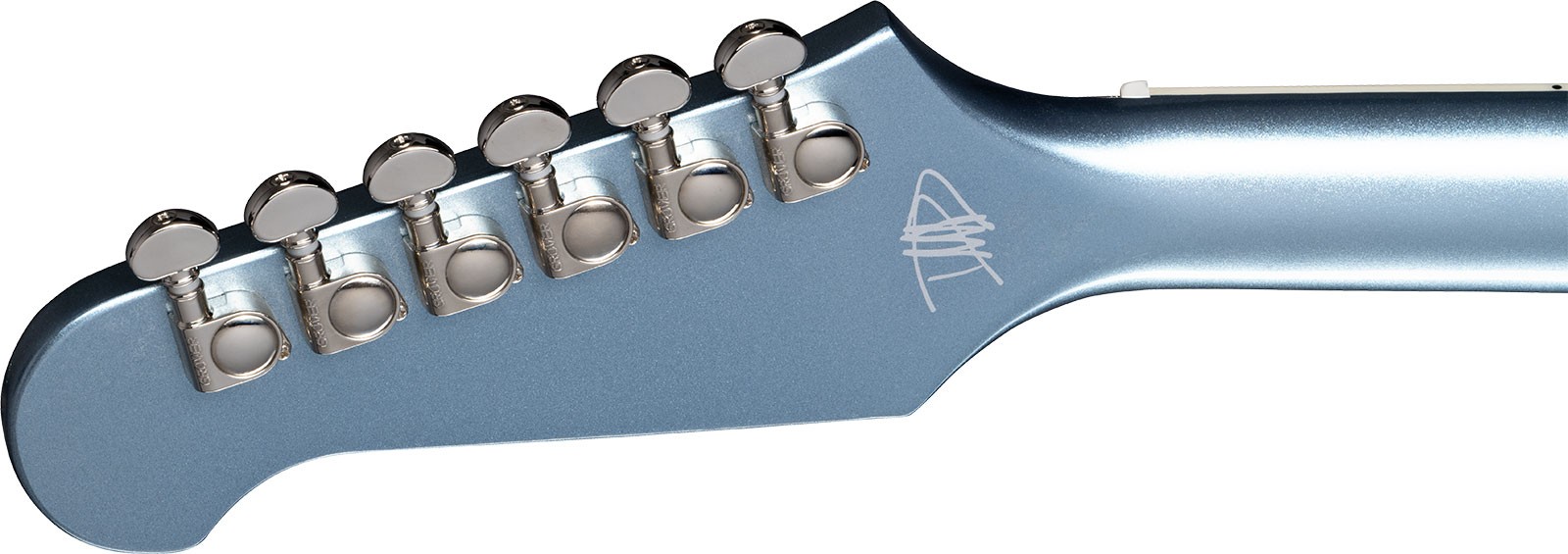 Epiphone Dave Grohl Dg-335 Signature 2h Ht Lau - Pelham Blue - Guitare Électrique 1/2 Caisse - Variation 4