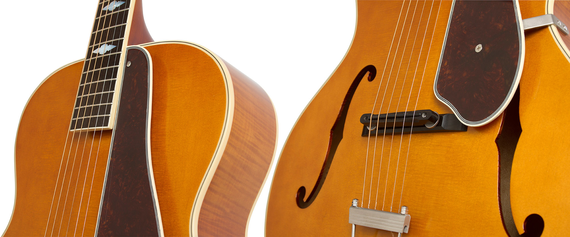 Epiphone De Luxe Classic Masterbilt Century Archtop Epicea Erable 2016 - Vintage Natural - Guitare Electro Acoustique - Variation 3