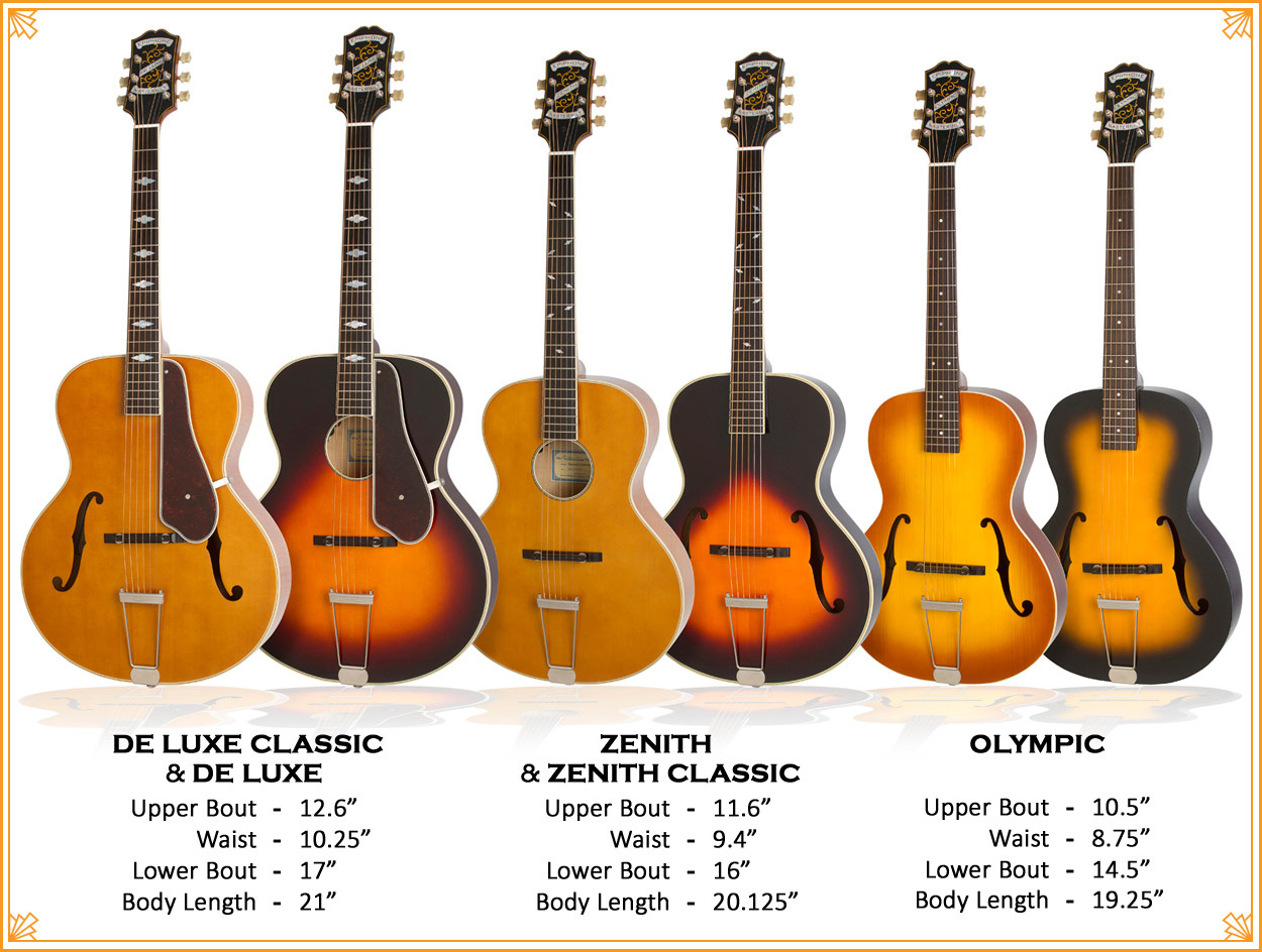 Epiphone De Luxe Classic Masterbilt Century Archtop Epicea Erable 2016 - Vintage Sunburst - Guitare Electro Acoustique - Variation 6