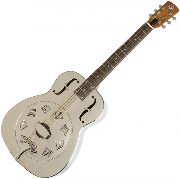 Epiphone Dobro Hound Dog M-14 Metalbody Round Neck - nickel Dobro