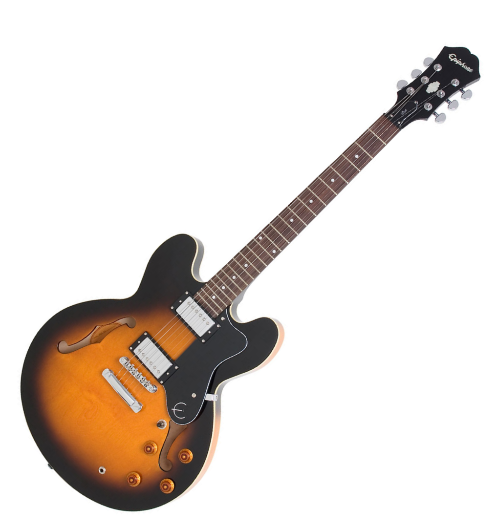 Epiphone Dot Ch - Vintage Sunburst - Guitare Électrique 1/2 Caisse - Variation 3