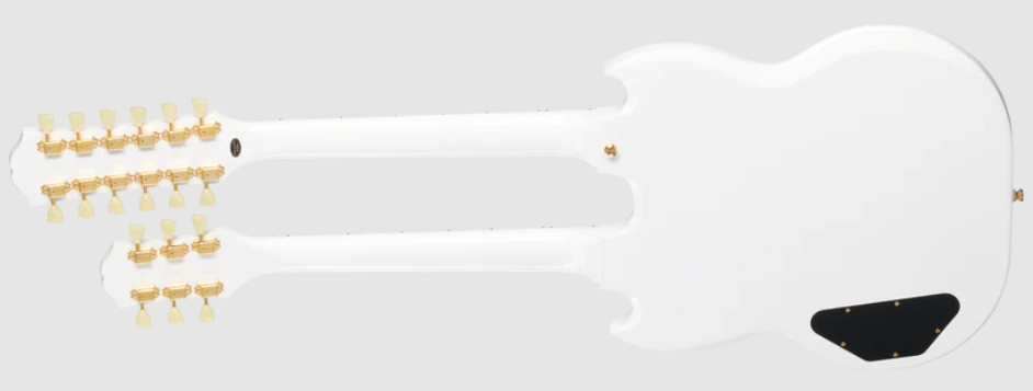 Epiphone Eds1275 Doubleneck Ibg 6/12c 2h Ht Lau - Alpine White - Guitare Électrique Double Manche - Variation 1