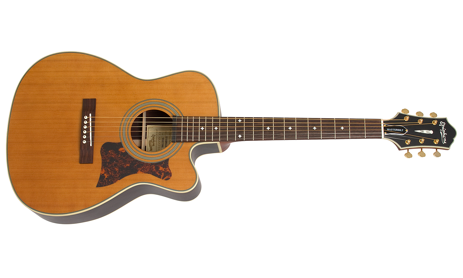 Epiphone Masterbuilt Ef-500rcce Om Gh - Natural Satin - Guitare Acoustique - Variation 1