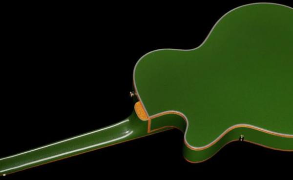 Guitare électrique 3/4 caisse & jazz Epiphone Emperor Swingster - forest green metallic