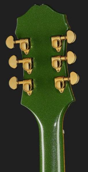 Guitare électrique 3/4 caisse & jazz Epiphone Emperor Swingster - forest green metallic