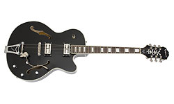 Epiphone Emperor Swingster Bigsby Gh Trans Black - Guitare Électrique 1/2 Caisse - Variation 1