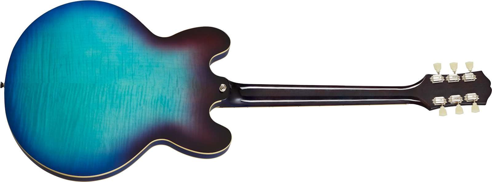 Epiphone Es-335 Figured Inspired By Gibson Original 2h Ht Rw - Blueberry Burst - Guitare Électrique 1/2 Caisse - Variation 1