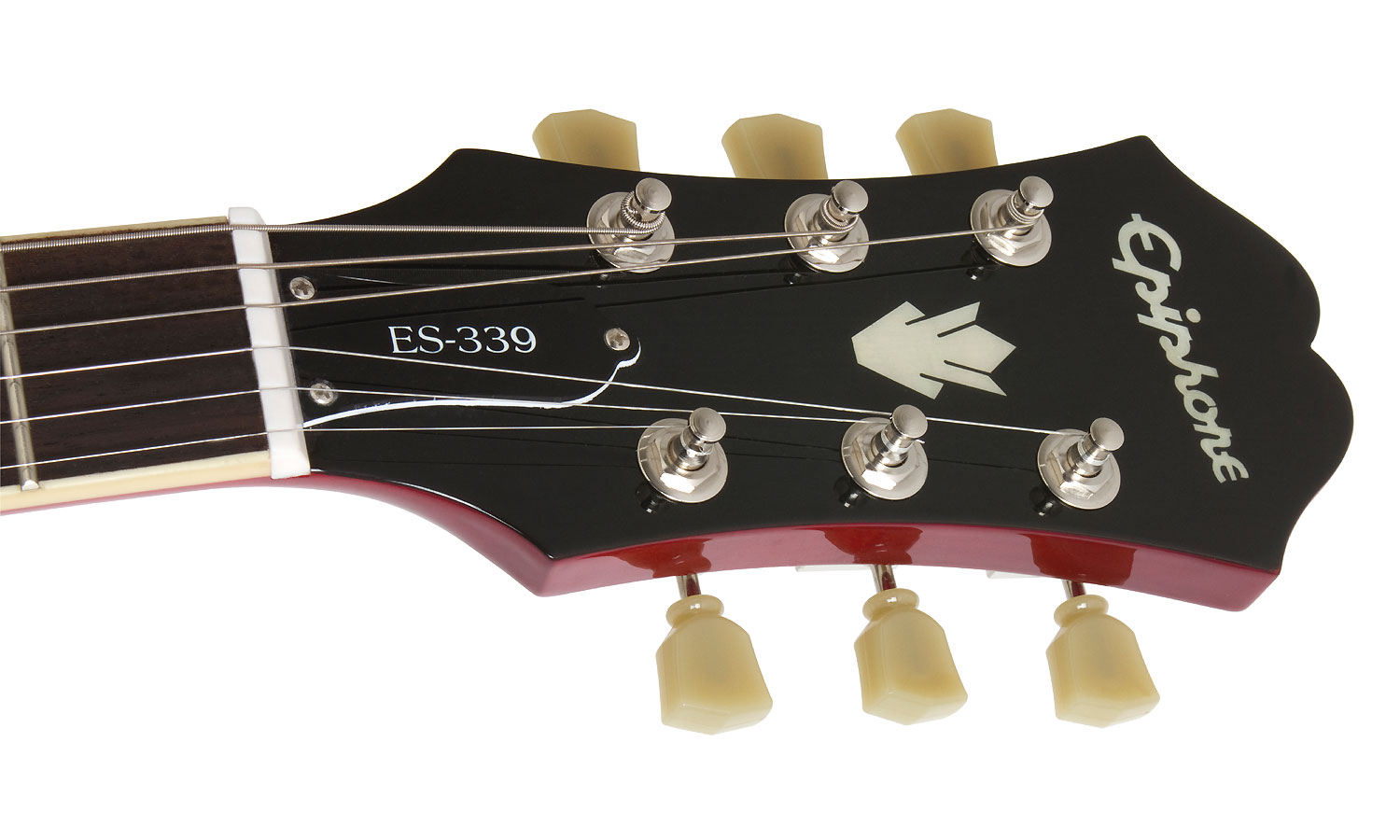Epiphone Es-339 Inspired By Gibson 2020 2h Ht Rw - Cherry - Guitare Électrique 1/2 Caisse - Variation 2
