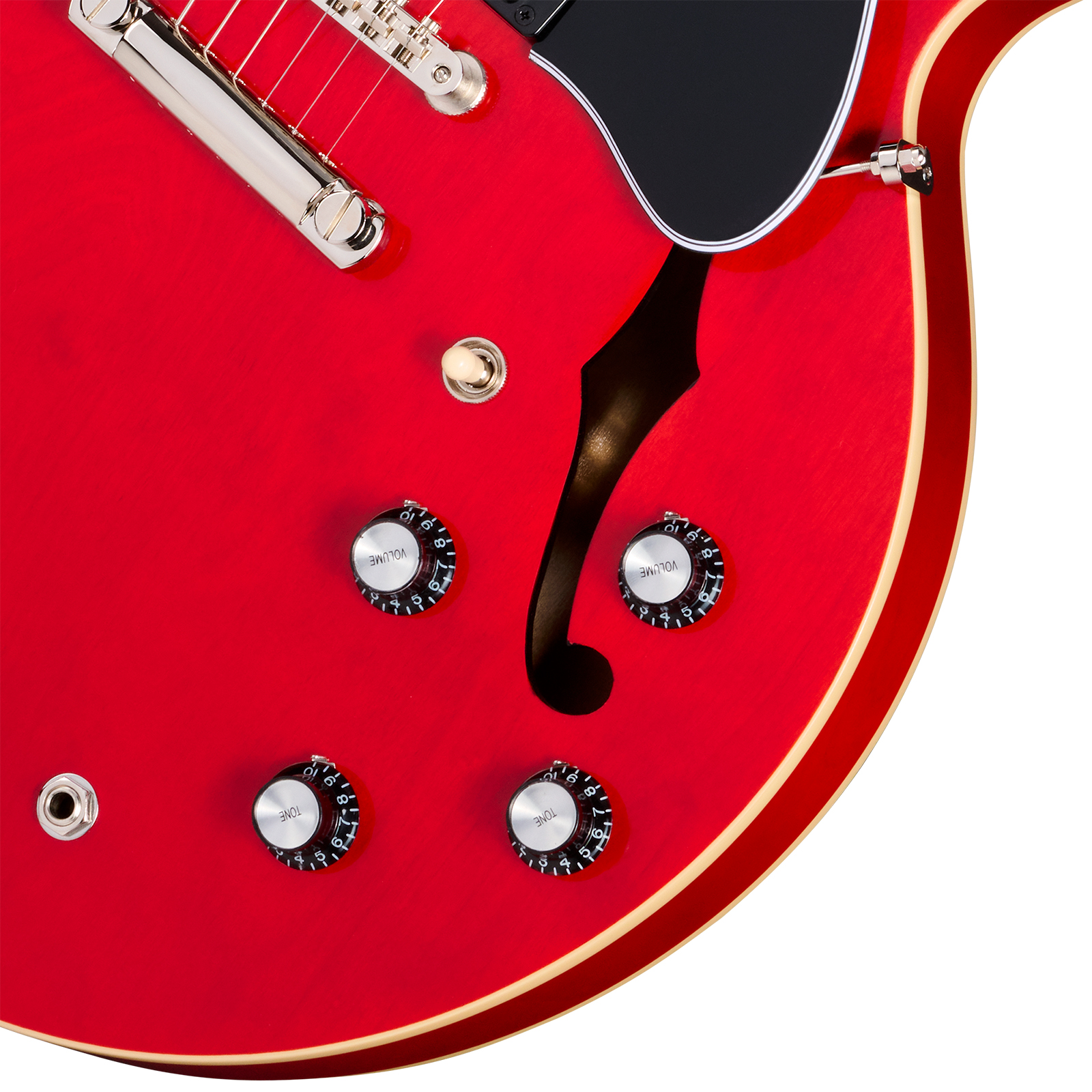 Epiphone Es335 1962 Reissue Lh Ibgc Gaucher 2h Gibson Ht Rw - Sixties Cherry - Guitare Électrique 1/2 Caisse - Variation 3