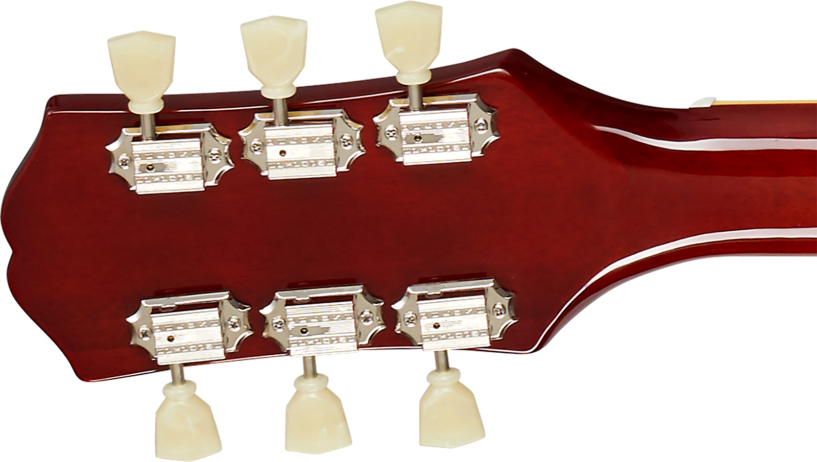 Epiphone Es335 Figured Ibg Original 2h Ht Rw - Raspberry Tea Burst - Guitare Électrique 1/2 Caisse - Variation 5