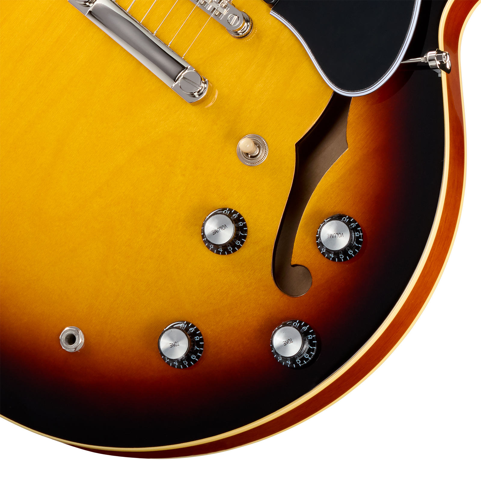 Epiphone Es335 Ibg Original 2h Ht Rw - Vintage Sunburst - Guitare Électrique 1/2 Caisse - Variation 3