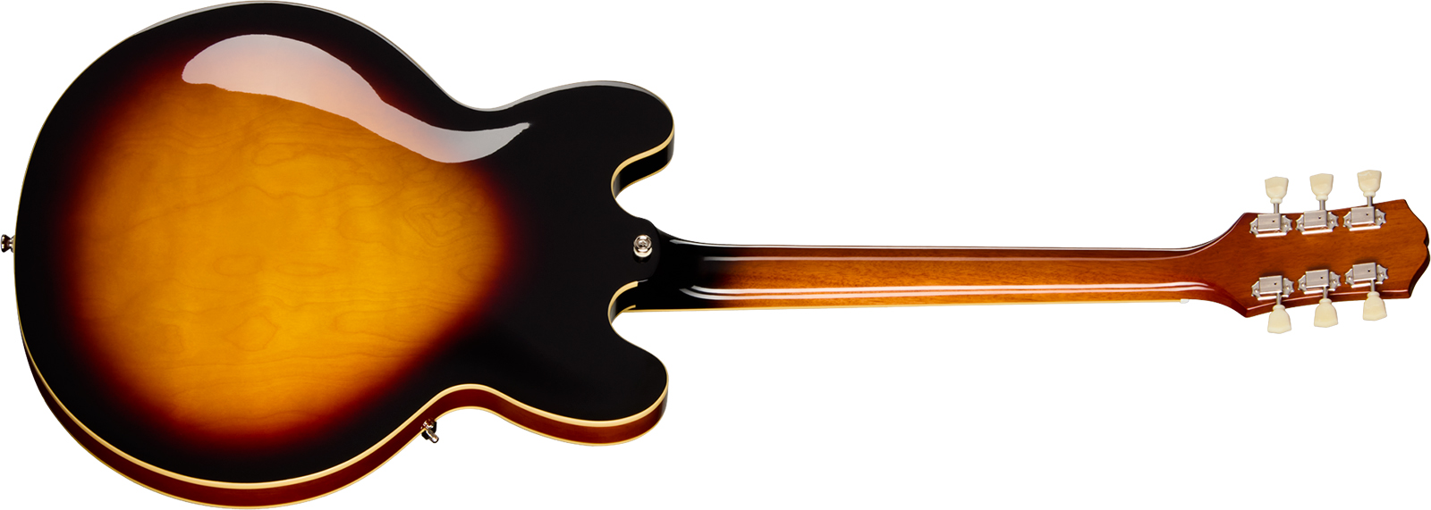 Epiphone Es335 Lh Ibg Original Gaucher 2h Ht Rw - Vintage Sunburst - Guitare Électrique Gaucher - Variation 1