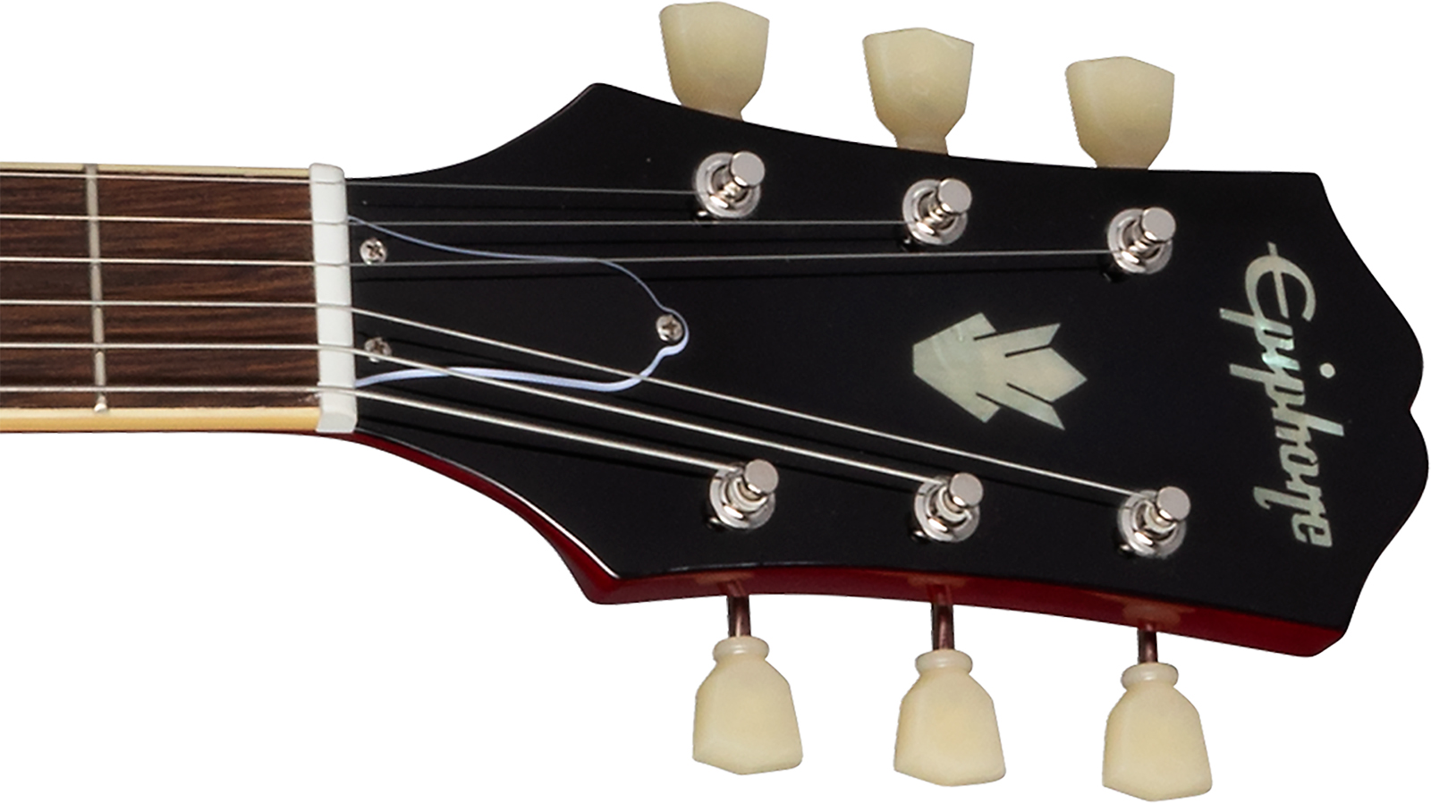 Epiphone Es335 Lh Ibg Original Gaucher 2h Ht Rw - Cherry - Guitare Électrique Gaucher - Variation 4
