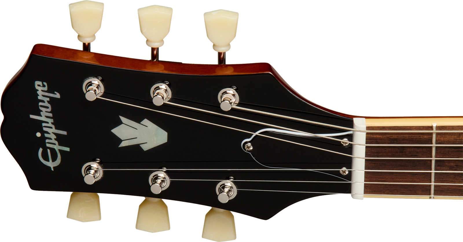 Epiphone Es335 Lh Ibg Original Gaucher 2h Ht Rw - Vintage Sunburst - Guitare Électrique Gaucher - Variation 4