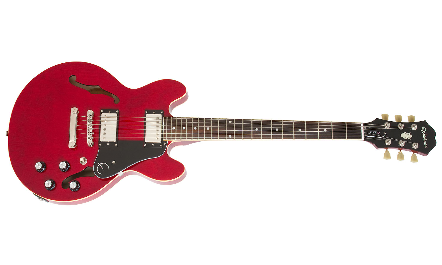 Epiphone Es-339 Pro Ch - Cherry - Guitare Électrique 1/2 Caisse - Variation 1