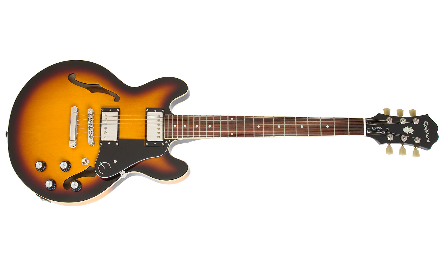 Epiphone Es-339 Pro Ch - Vintage Sunburst - Guitare Électrique 1/2 Caisse - Variation 1