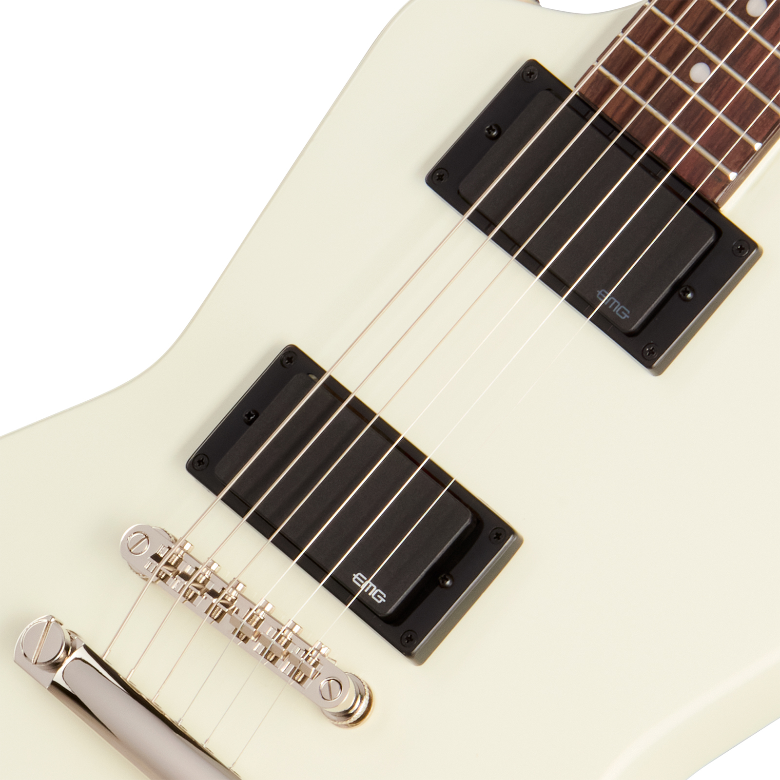 Epiphone Explorer 80s Ibg 2h Emg Ht Rw - Classic White - Guitare Électrique MÉtal - Variation 2