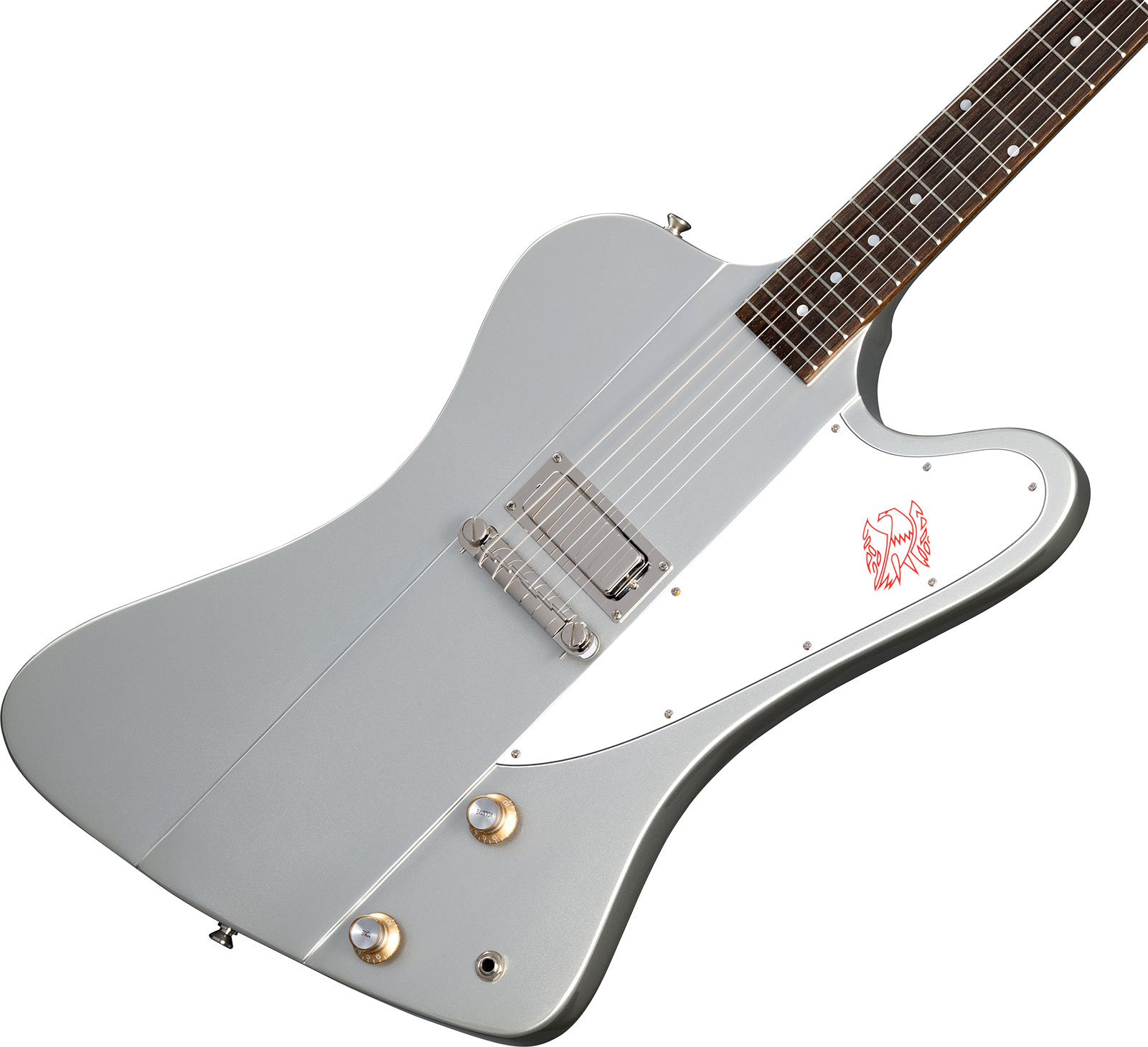 Epiphone Firebird I 1963 Inspired By Gibson Custom 1mh Ht Lau - Silver Mist - Guitare Électrique RÉtro Rock - Variation 3