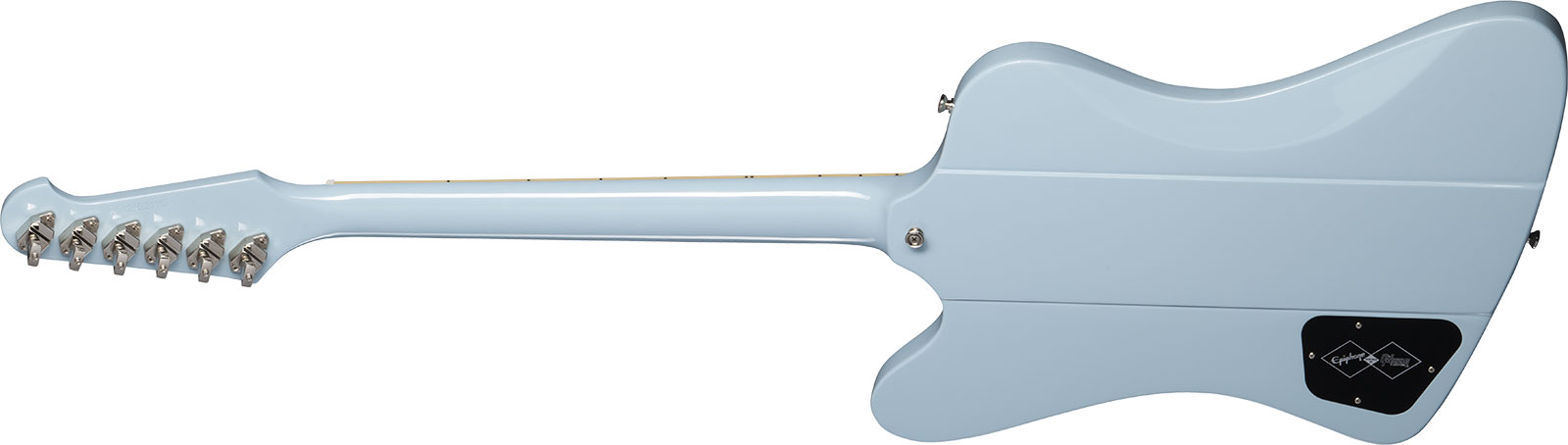 Epiphone Firebird V 1963 Maestro Vibrola Inspired By Gibson Custom 2mh Trem Lau - Frost Blue - Guitare Électrique RÉtro Rock - Variation 1