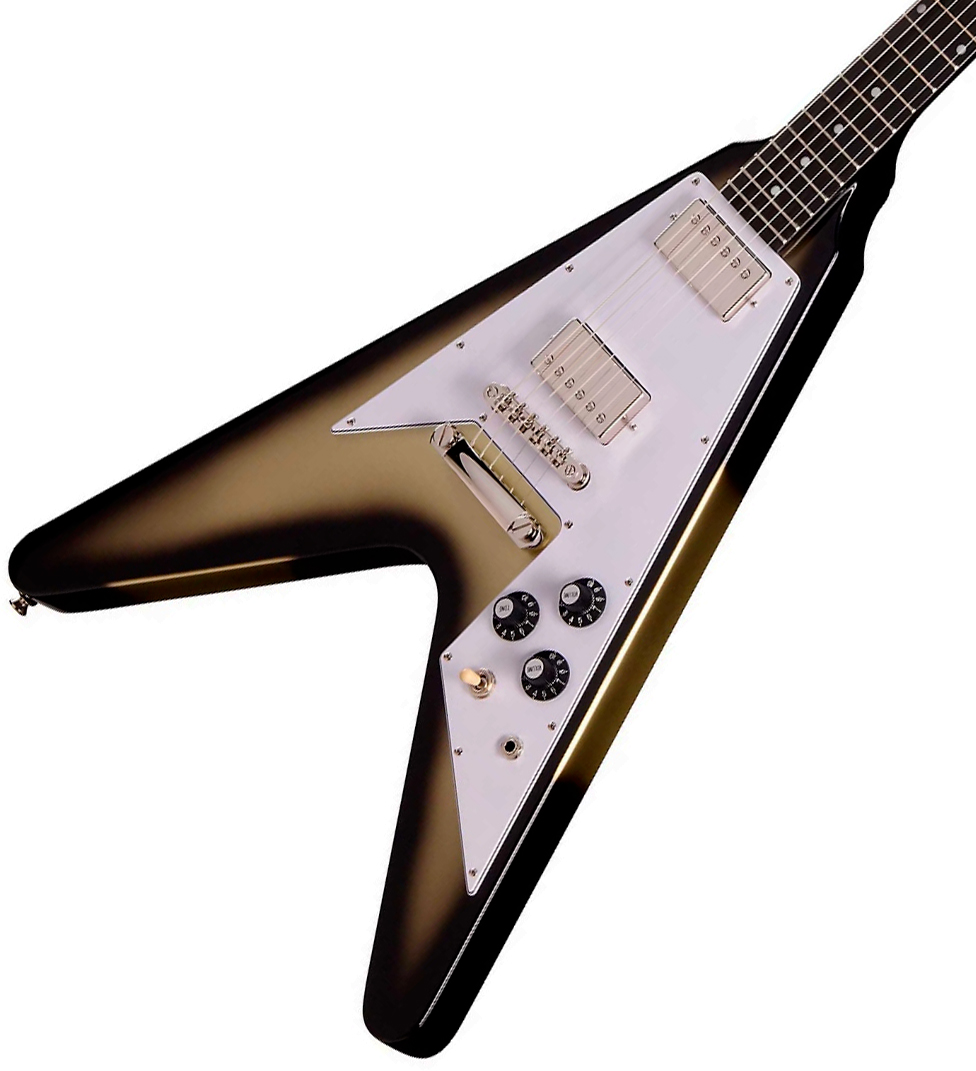 Epiphone Flying V 2h Ht Eb - Silverburst - Guitare Électrique MÉtal - Variation 2