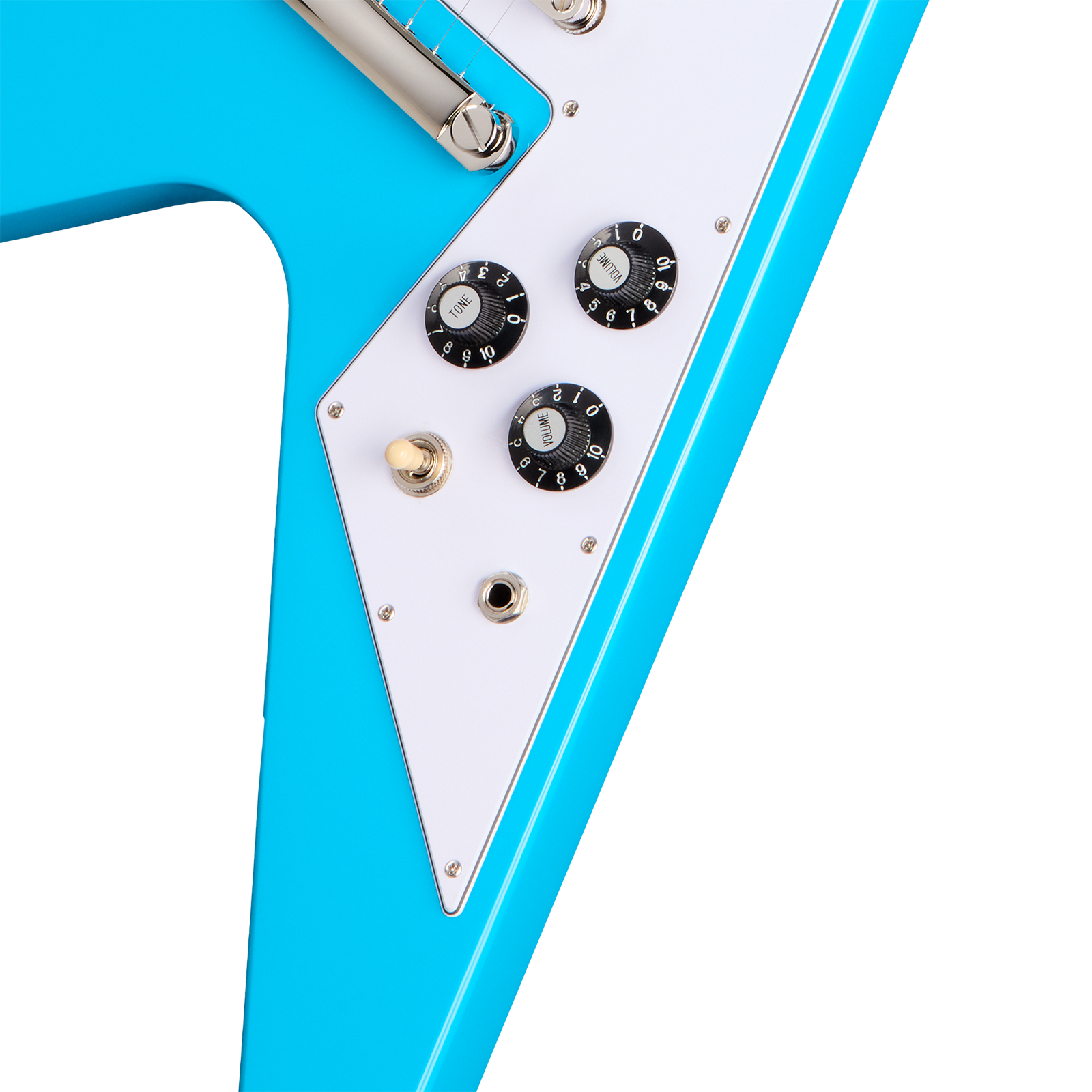 Epiphone Flying V 70 Ibg  2h Ht Eb - Maui Blue - Guitare Électrique MÉtal - Variation 3