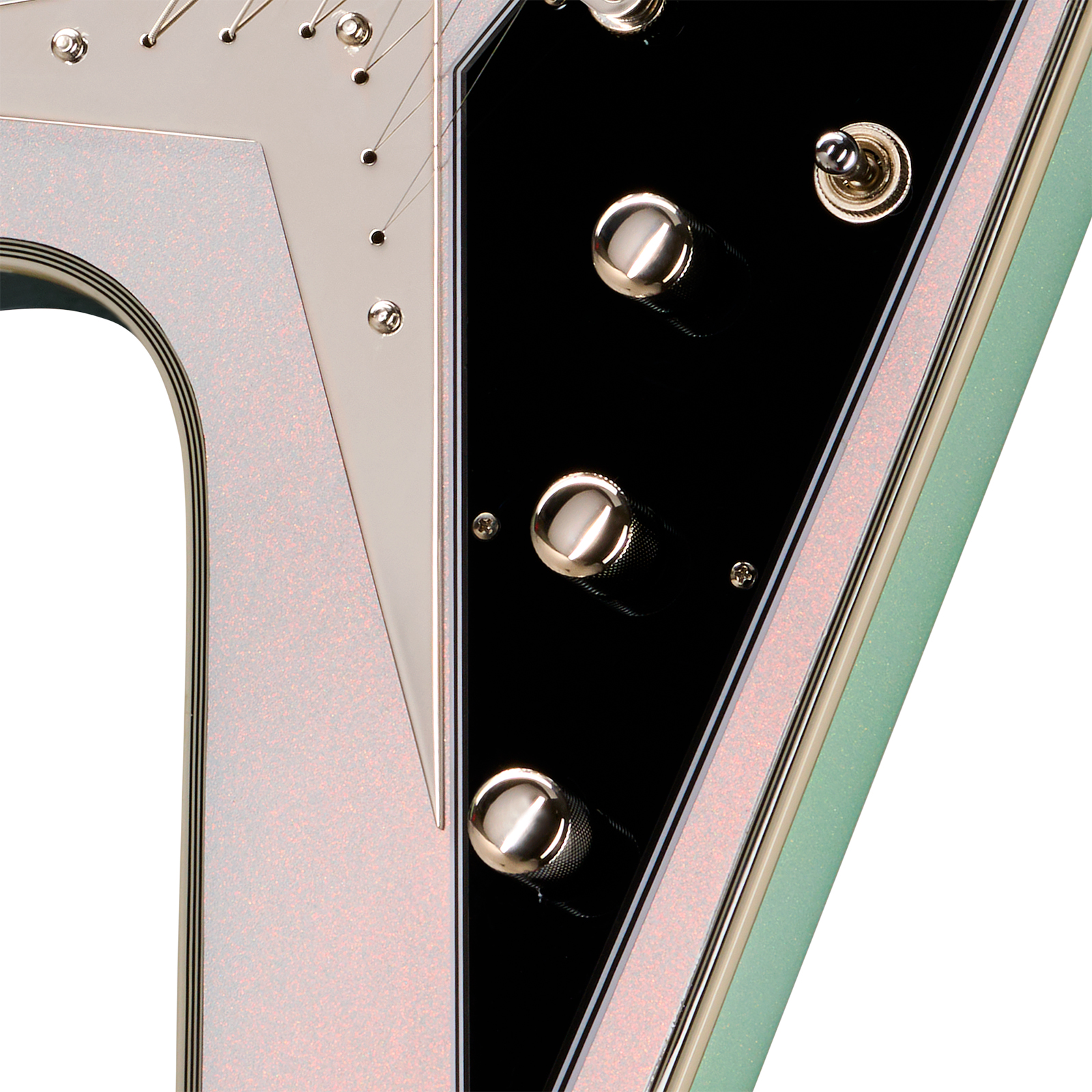 Epiphone Flying V Custom Futura Ibg 2h Ht Eb - Quicksilver Shift - Guitare Électrique MÉtal - Variation 2