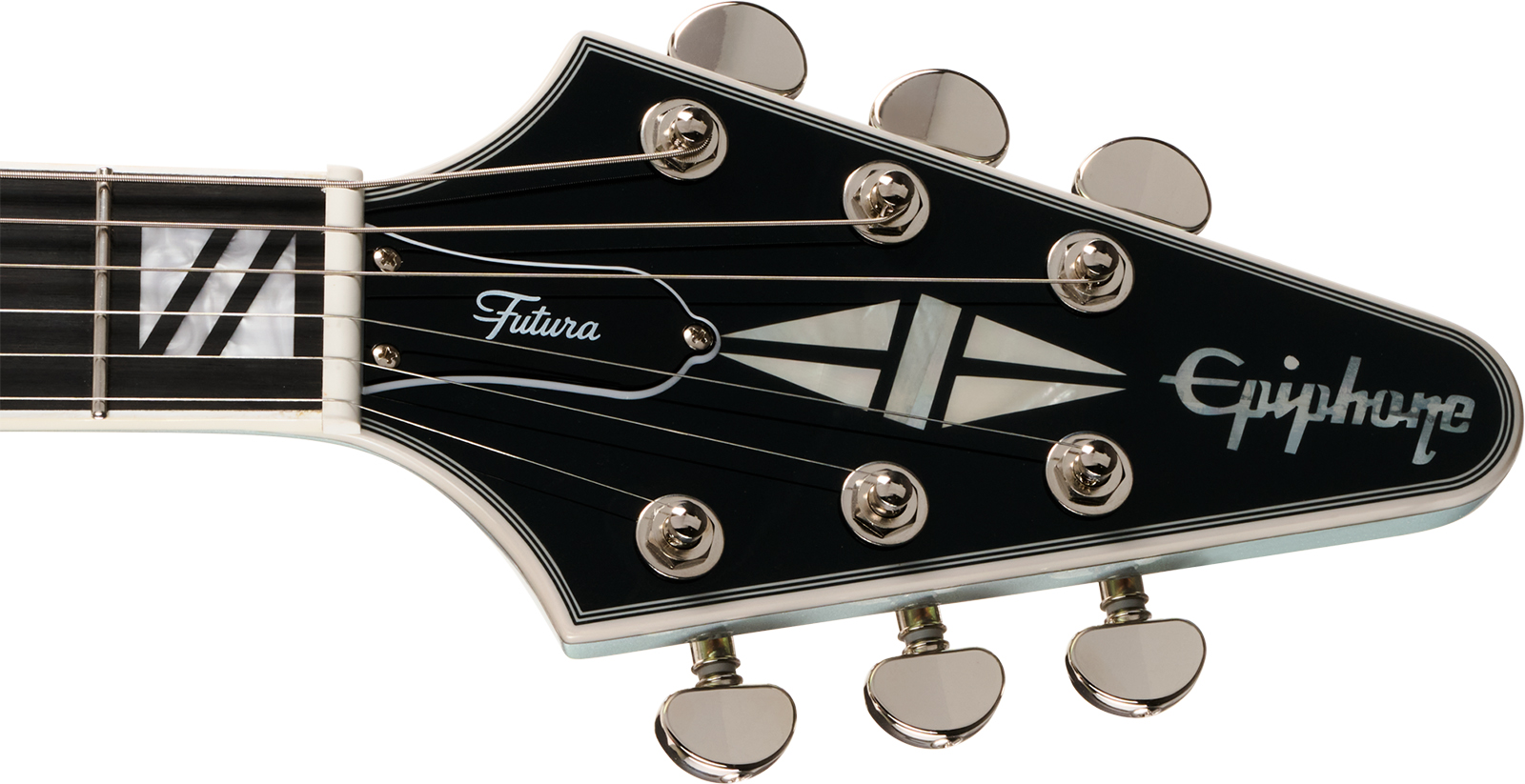 Epiphone Flying V Custom Futura Ibg 2h Ht Eb - Quicksilver Shift - Guitare Électrique MÉtal - Variation 4