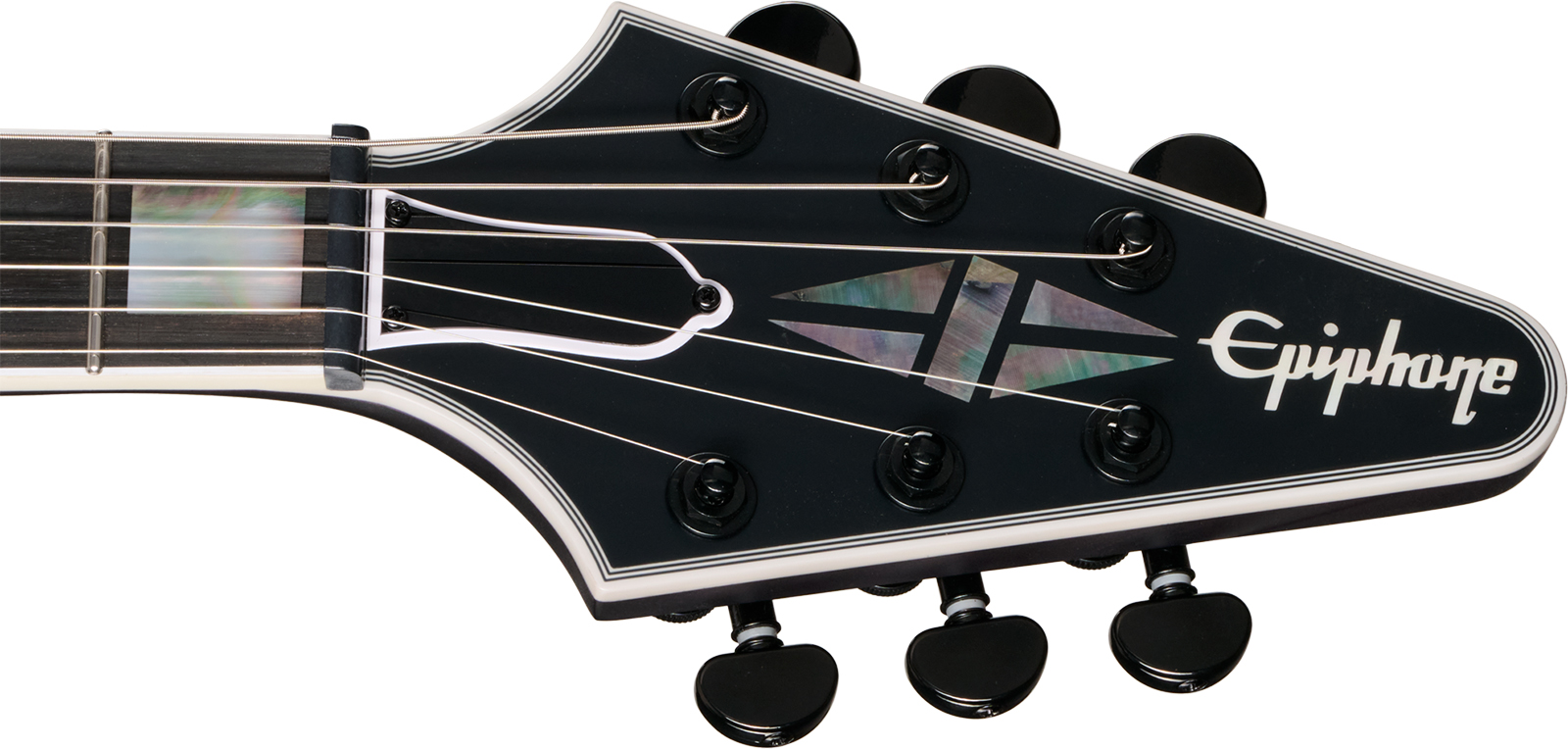 Epiphone Flying V Prophecy Modern 2h Eb - Orchid Bloom Satin - Guitare Électrique RÉtro Rock - Variation 4